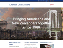Tablet Screenshot of americanclub.org.nz